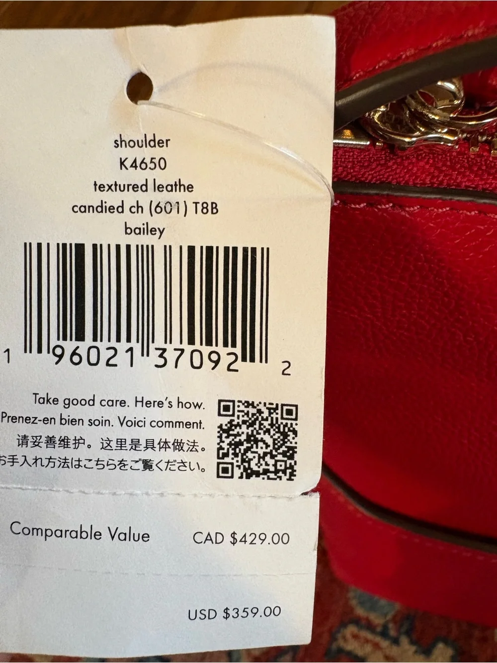 kate spade Red Pebbled Leather Shoulder Bag